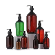  Wholsale Stock Green Amber Boston Pet Plastic Shampoo Lotion Pump Bottle