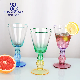  Colored Glass Goblet Wine Glass Cup with Spray Color
