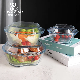 600ml Clear Round Borosilicate Glass Casserole with Handle