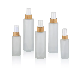  Frosted Glass Bottle with Bamboo Sprayer 40ml 60ml 100ml 120ml for Skincare Cosmetic Container