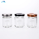 Vista 100ml Small Round Glass Jam Jars Glass with Metal Lid Storage Pickles Jar for Food