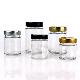  100ml 200ml 300ml 500ml 16oz Straight Side Honey Bee Food Storage Airtight Empty Glass Jars with Metal Tin Lid Deep Lug Cap