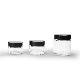  Matte White Glass Jar Cream Jar 15ml 20ml 30ml 50ml with Black Cap for Cream Filling