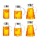  Newly Designed High-End Fashion Glass Carafe Water Jug Water Carafe with Lid