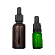  Professional Dropper Set Including Rubber Glass Tube Essential and Flat Screw PP Cap for Essential Oil Empty Glass Bottle in Cosmetic or Medical Packaging