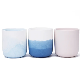  New Product Custom Cute Matte Ceramic Candle Vessel White Candle Round Candle Jar with Lid