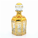  Arabic Luxury Big Style Eco-Friendly Handmade Perfume Glass Bottle Hand Drawing Gold Decoration Perfume Bottles 500ml