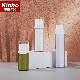  Beautiful Blue Double Wall Plastic Airless Bottle with Transparent Color