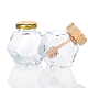  250g 500g Hexagon Food Grade Pot Glass Honey Jar