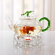  Wholesale Custom Logo Glass Teapot with Infuser and Warmer Tea Pot Kettle with Warmer Ss Lid