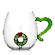 2024 New Design Eat-Resistant Glass Cup for Christmas