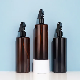  250ml 500ml Empty Cosmetic Manufacturers Flat Shoulder Amber Black Colors Pet Plastic Mist Spray Pump Bottle Trigger Pump Bottle
