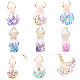  Color Painting Car Perfume Bottle Air Fresher Glass Bottle with Wooden Lid Aromatherapy Car Manufacturer Factory