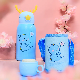  Wholesale Children Cute Cartoon Thermos Vacuum Flask Christmas Elk Outside Travel Cups 316 Stainless Steel Kids Water Bottle with Straw Pouch Three Covers
