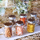  4oz 8oz 10oz 12oz 16oz 32oz 180ml 220ml 380ml High Borosilicate Kitchen Food Storage Big Sugar Jam Airtight Clear Home Glass Jar with Bamboo Aluminum Mason Lid