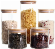  Wholesale 500ml Frascos De Vidrio High Borosilicate Glass Jars Food Storage Jar with Bamboo Lids