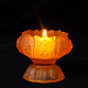 Creative Butter Lamp for Buddhist Temple Empty Glass Jar Candle Holder
