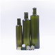  250ml 500ml 750ml 1 Liter Empty Marasca Edible Oil Green Glass Olive Oil Bottles with Lid