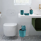  Plastic Deluxe Toothbrush Cup Dark Green Bathroom Products Set for Hotel