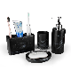 Resin Black Sustainable Durable Availible Personalied Luxury Marble Bathroom Set