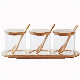  Transparent Setted Storage Bottle Glass Seasoning Jar