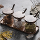  High Borosilicate Glass Storage Jar for Kitchen with Bamboo Lid