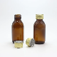  100ml 120m Liquid Medicine Glass Bottles with Child Proof Tamper Proof Caps
