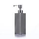  Ceramic Accessories 250 Ml Lotion Hand Soap Bottle with Grey Stainless Steel Soap Dispenser for Bathroom