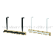  Toilet Products Bamboo Wood & Stainless Steel Over The Door Towel Rack, 6 Hooks