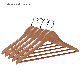  BSCI Certificated High Quality Multifuctional Natural Wooden Hangers for Clothes Shop