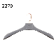 Grey Velvet Coat Flocking Men Recycled Plastic Suit Custom Logo Hangers