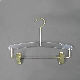  Custom Sizes/Logo Acrylic Pants Dress Display Hangers with 2 Gold Clips