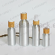  Cosmetic Aluminum Bottle with Bamboo Screw Top (PPC-ACB-064)