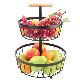  Kitchen Accessories 2 Tier Iron Wire Fruit/Food/Storage Basket