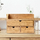 Wooden Display Watch Makeup Bamboo Makeup Organizer