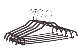  High Quality Anti Slip PVC Coating Metal Wire Clothes Hanger Coat Hangers Wholesale