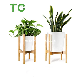  Wholesale Adjustable Wooden Plant Stand Solid Flower Pot Holder Wood Plant Holder