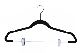 Wholesale Inexpensive Velvet Flocking Suit Coat Hanger with Clip