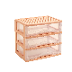  3 Layers Multifunctional Desktop Storage Drawer Transparent Stationery Storage Drawers Box Cosmetic Drawers Storage Box
