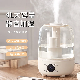  CE Approved Top Fill Ultrasonic Aroma Diffuser Sleep Mode Air Humidifier with Aroma Tray for Home and Office 4L