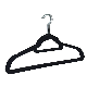  Wholesale Space Saving Non Slip Velvet Hanger Flocking Suit Hanger for Clothes