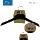  Velvet Men′s Hangers with Anti-Slip Black Flocked High Quality Hanger