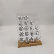  L Shape Clear Acrylic Bamboo 20 Nespresso Capsule Rack Countertop Coffee Pod Holder