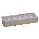  Hotel Condiment Set Container Acrylic Condiment Holder with 6 Divider