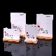  A4 Bent Assembled Beech Wooden Base A6 Acrylic Conference Office Advertisement Double-Sided Display Holder, Menu Card Holder