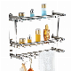 Perforation-Free Bathroom Towel Rack Stainless Steel Bathroom Pendant