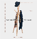 Bamboo Garment Rack Clothes Hanger Stand Rustic Collapsible Folding Coat Rack