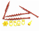 ABS Screw Helix Peg Set Plastic Tent Pegs for Camping