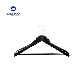  Full Matt Black Hotel Wooden Coat Hanger with Square Head