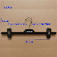  Fashion Adult Size Moveable Clips Plastic Black Flocking Jeans Hanger